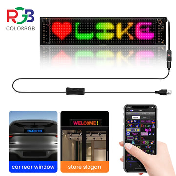 5V Flexible LED Sign – Programmable Bluetooth Display