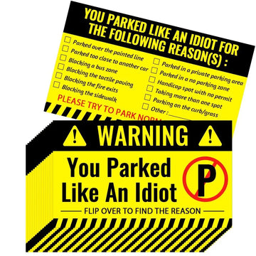 100 Bad Parking Cards – Funny Violation Notices