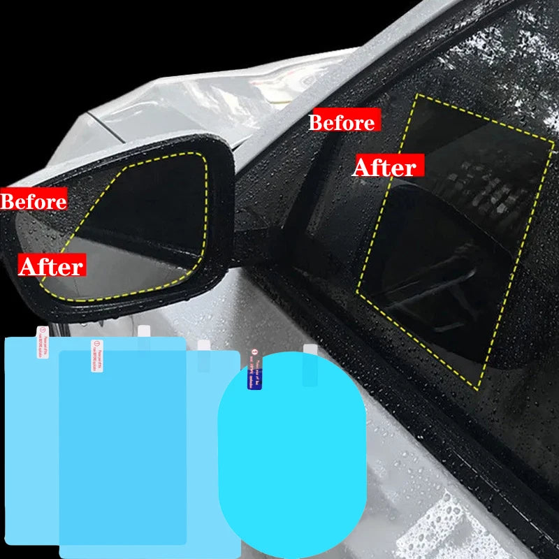 2pcs Car Rearview Mirror Anti-Fog Film