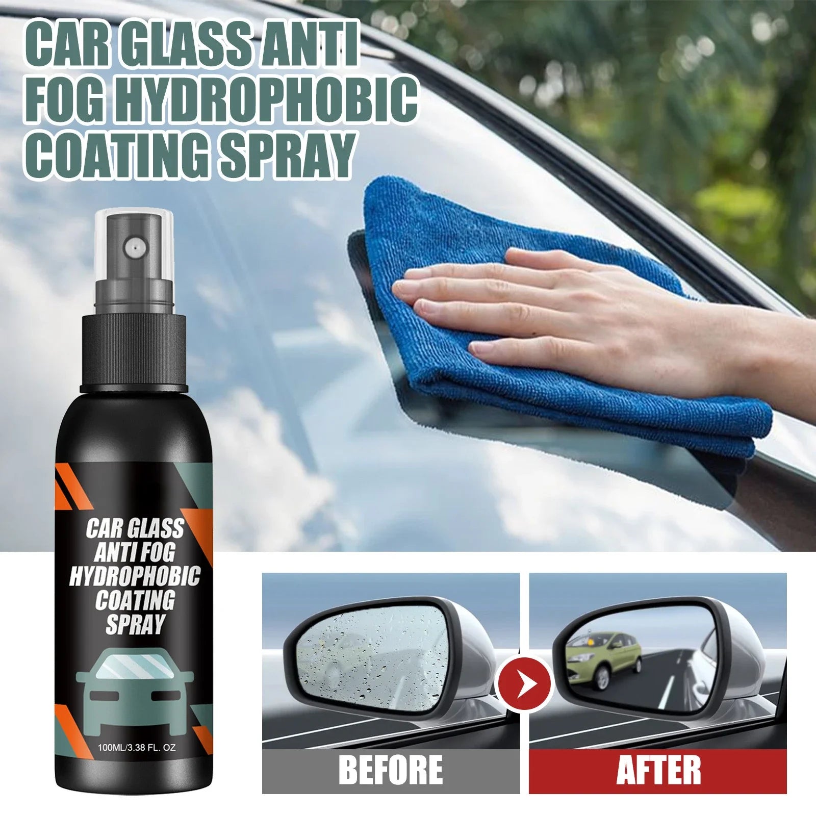 Car Glass Water Repellent Spray – Anti-Rain Coating