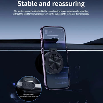 MagSafe Magnetic Car Phone Holder – Suction Mount