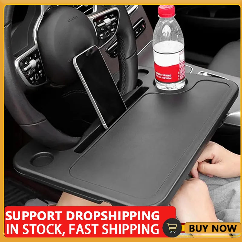 Car Steering Wheel Tray for Food & Laptop