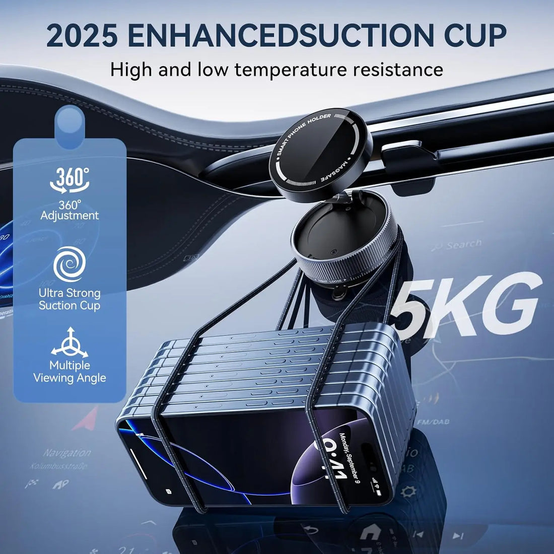 2025 Magnetic Foldable 360° Car Phone Holder